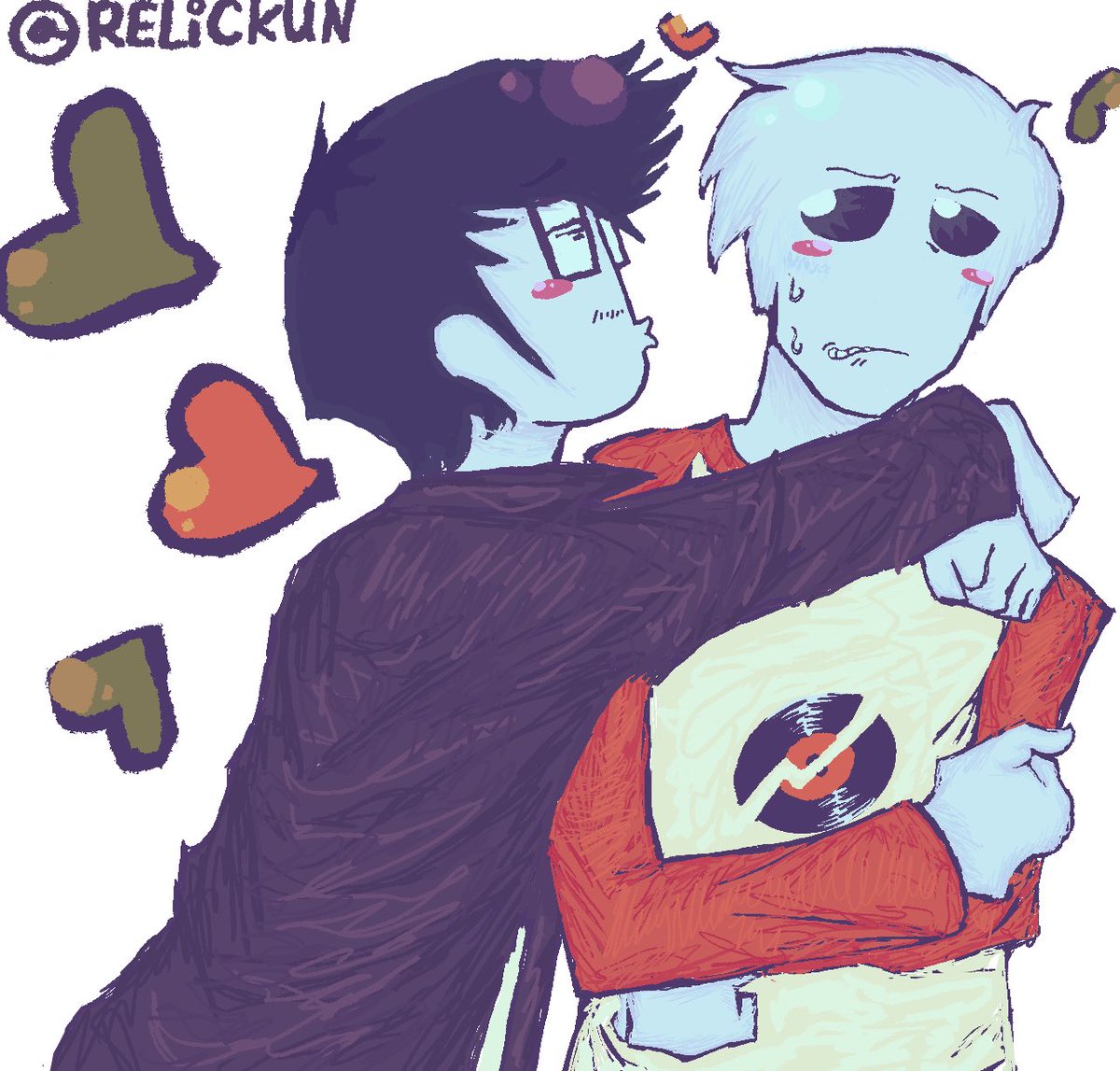 tavroirl's tweet photo. JakeDave commission I did! 🩷<3 #homestuck #JakeDave #DaveJake https://t.co/g0tsydfQ87