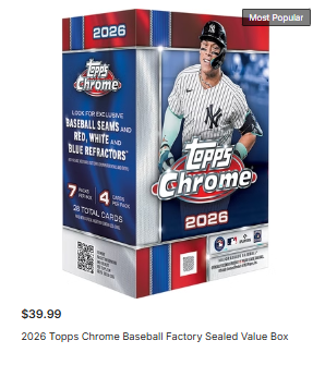 Topps Chrome 2026‼️特別限定超特価‼️シュリンク付き‼️入手困難‼️ Topps Chrome 2026‼️特別限定超特価‼️シュリンク付き‼️入手困難