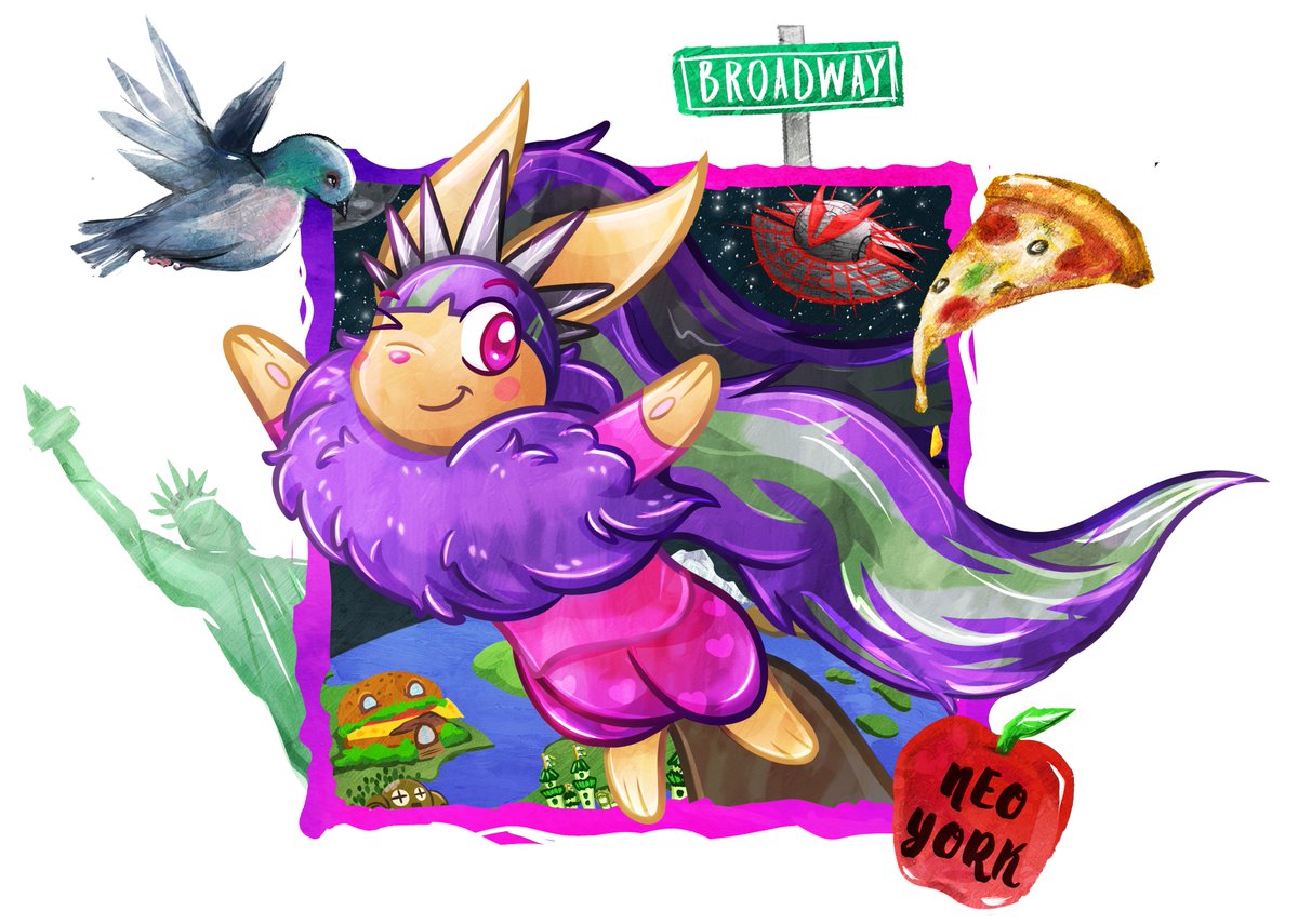 Neopets's tweet photo. Artworks by knightmaredasher &amp; wishbane. https://t.co/TfsBu7XgBH
