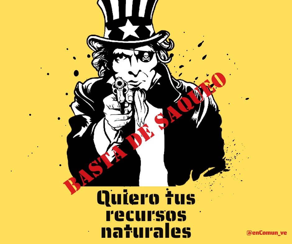 DiosmanB's tweet photo. ¡Contra el tutelaje y el saqueo!

#FueraTrumpDeVenezuela https://t.co/vXFBcX4VUJ