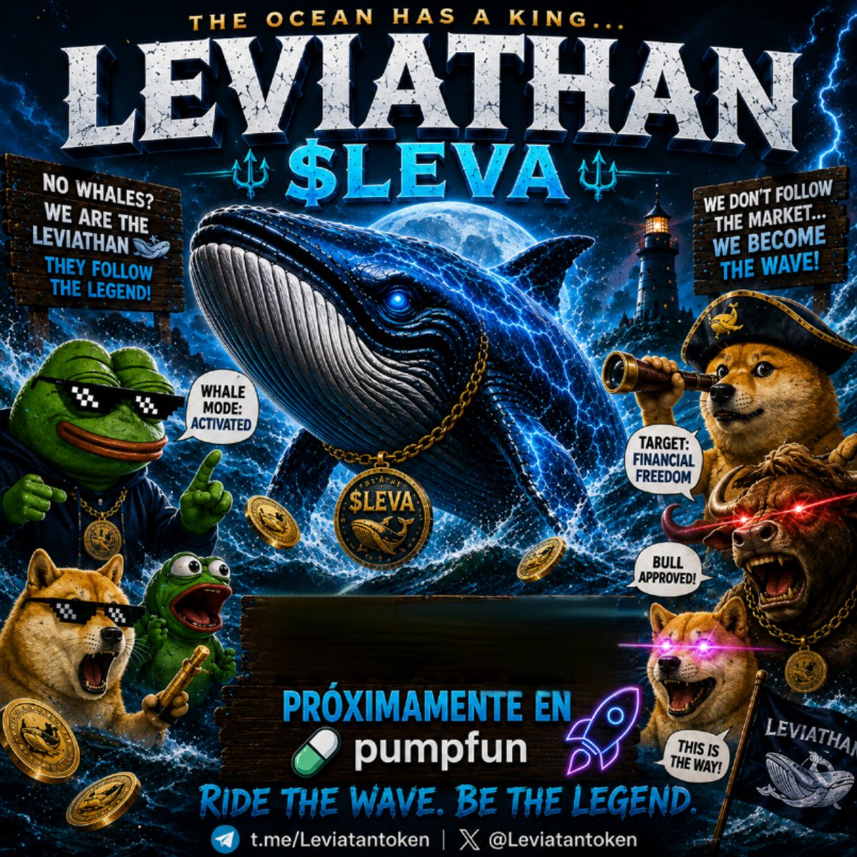 Leviatantoken's tweet photo. 🚨 The tide is rising... 🌊🐋
Leviathan ($LEVA) is preparing to emerge on https://t.co/BgFZegTPXn.
⚓ Community first
🌊 Built by the Titans
🚀 Launching soon
The ocean doesn't follow trends... it creates them.
Join the movement. Become a Titan.
#Leviathan #LEVA #PumpFun #Solana https://t.co/KtGKXh7Psh