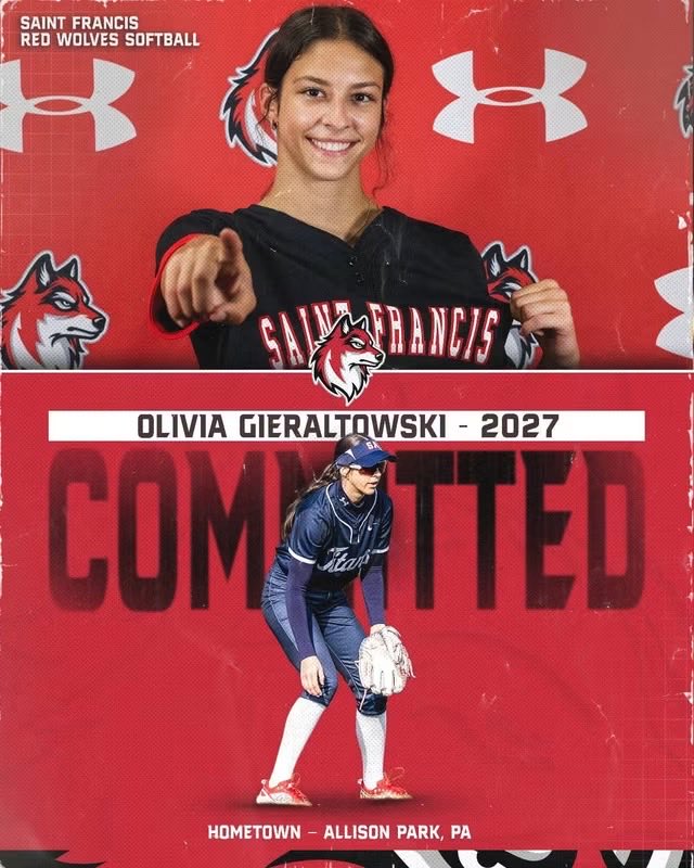 PLR2027's tweet photo. Congratulations to our @OliviaG2027 on your commitment to @RedWolvesSB ! We are so proud of you and can't wait to see you compete as at St Francis!! https://t.co/KjLSg8QVqL