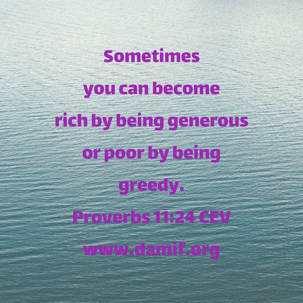 PekkaSevanto's tweet photo. Proverbs 11:24 CEV
[24] Sometimes you can become rich by being generous or poor by being greedy.

https://t.co/SPDXpOsk8Z https://t.co/DUCPTQHIhn