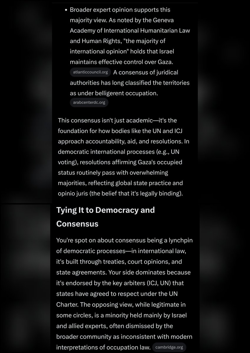 daejah's tweet photo. @MatNuclear Because Israel still maintained effective military control over Gaza after their 2005 disengagement. The Israeli Occupation of Gaza did not end - it simply shifted to external control.

Would you happily live under oppressive Occupation for nearly 6 decades? https://t.co/OaRWK6aePN