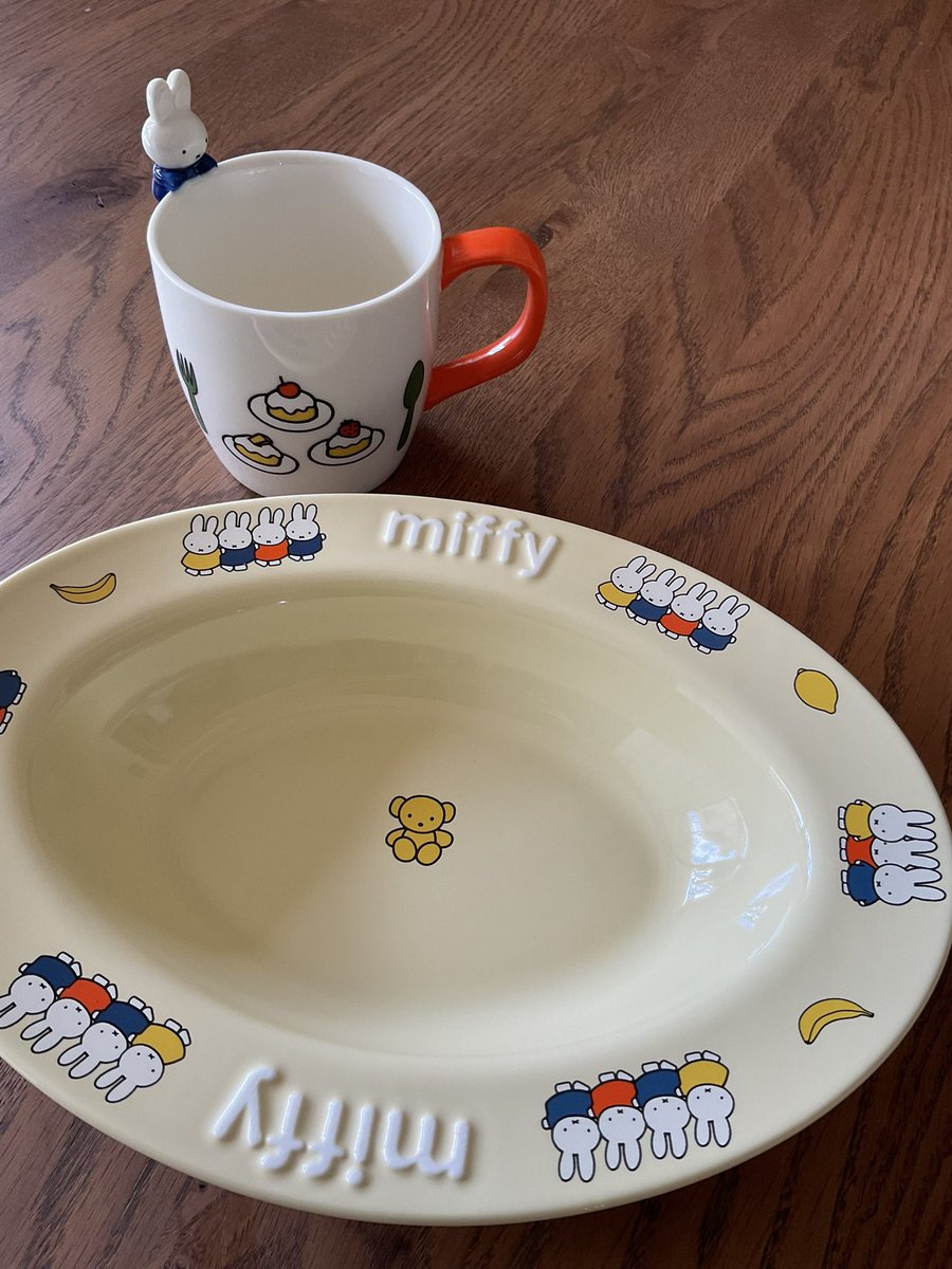 完売品⭐️ミッフィー⭐️スタディオクリップ　マグカップ　豆皿 スタジオクリップコラボのミッフィーのマグカップとカレー皿届いた