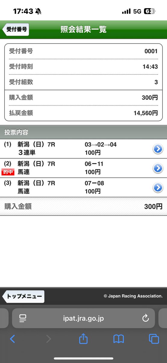 j9m_5's tweet photo. 調子よし
夏競馬のメインは家族3人の誕生日馬券と自分予想をいつもの半額で👍
誕生日馬券2勝目🤣

競艇は妙味あるレースを狙い撃ち✊
4号艇のB2が展開向く予想がずっぽし！
展開が綺麗にハマった時の汁がやばい笑 https://t.co/XISLYLfwAH