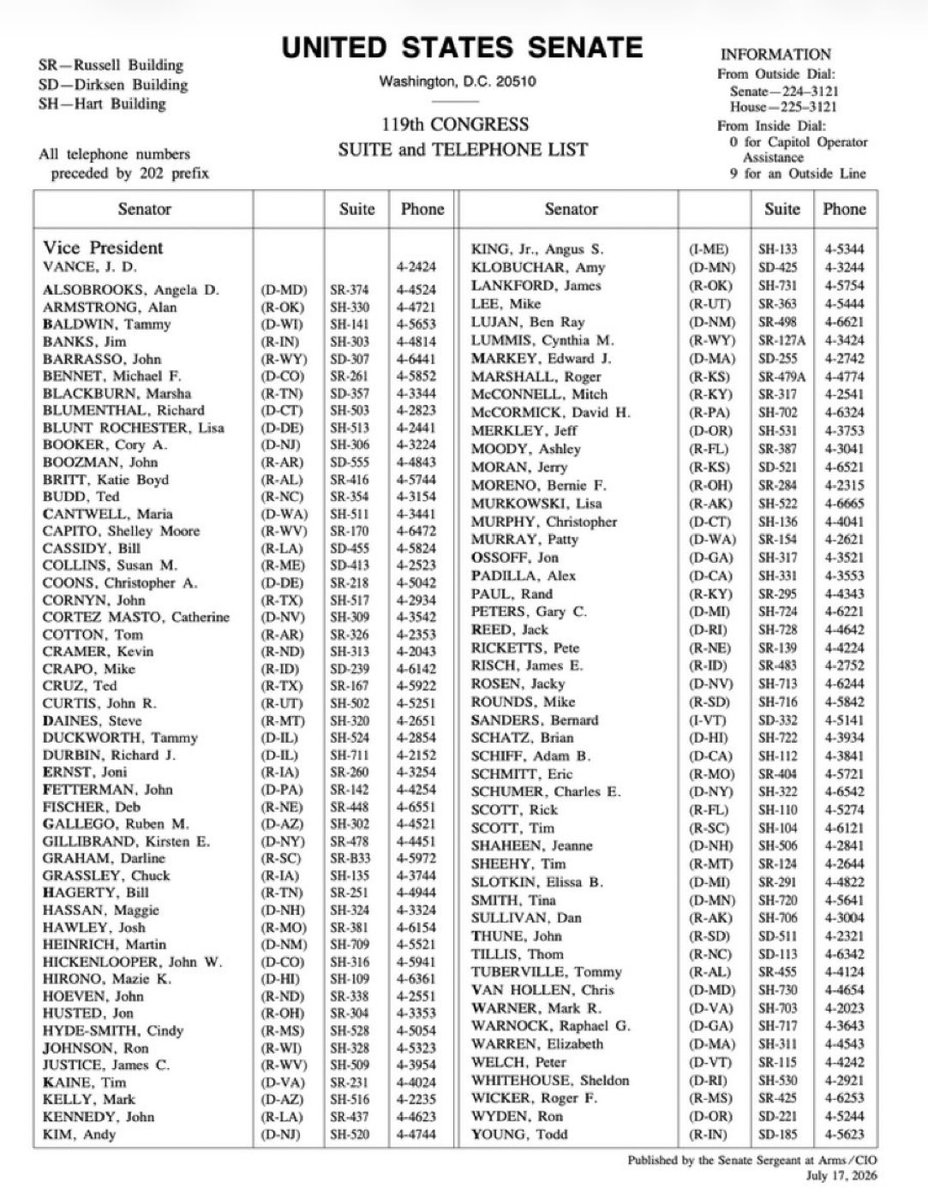 jjauthor's tweet photo. Call your senators. Call them all. 

No recess. 

Pass the Save America Act. https://t.co/KHC5wIKrz2