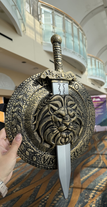 LightmatterCo's tweet photo. Lightmatter took 1st Place at the DAC Poster Gladiator Competition!

Out of 20+ top semiconductor finalists, our Agile Silicon RTL-to-GDSII framework took top honors at #DAC63. Huge congrats to Moira Feng for bringing home the shield & sword trophy, and shoutout to Jon Elmhurst, Rishi Anand, Aadvivian Singh, and our Digital Engineering team for driving the future of optical computing!