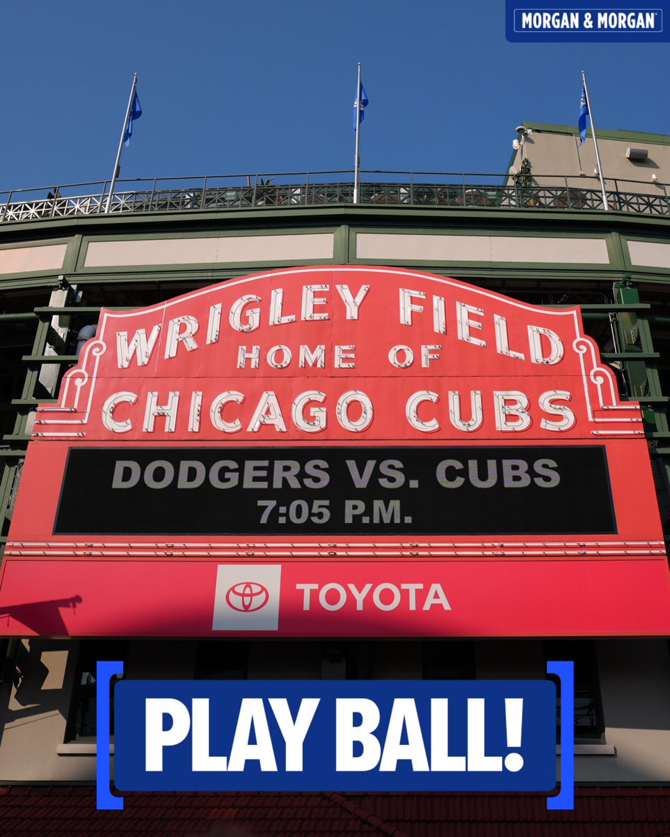 Cubs's tweet photo. Play ball! https://t.co/YxYmvc73Bs