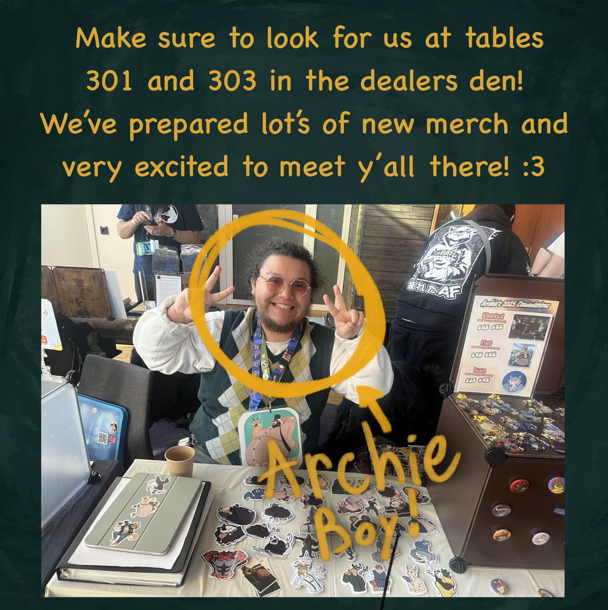 metalferal1's tweet photo. Soon me and @ArksonChronicle gonna be at EF! here’s how you can find us there :3 https://t.co/nWbQP1o0Xk