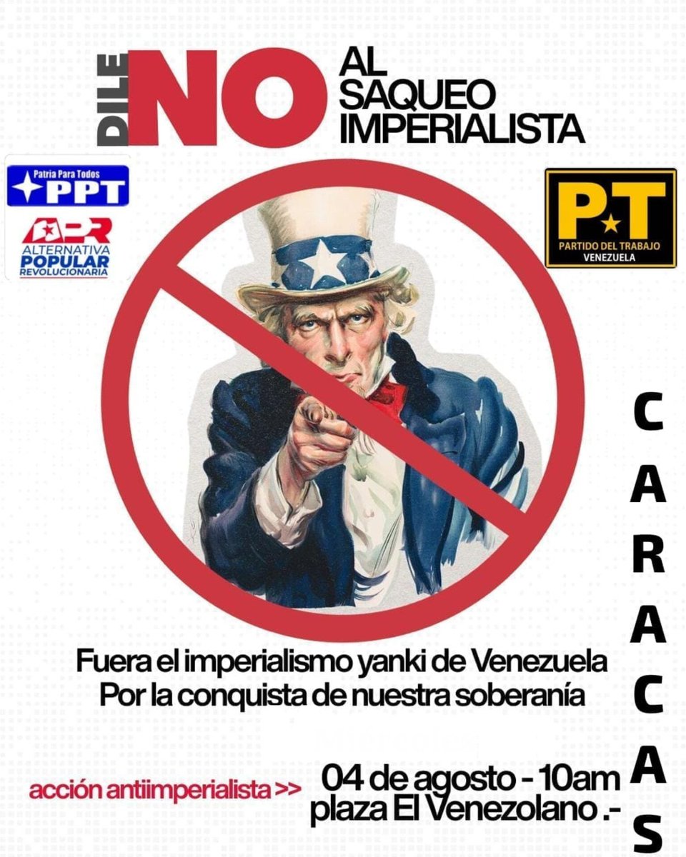 RenoirLRod's tweet photo. #FueraTrumpDeVenezuela 
#FueraTrumpDeVenezuela
#FueraTrumpDeVenezuela
#FueraTrumpDeVenezuela 
#FueraTrumpDeVenezuela
PPT / APR  Venezuela . https://t.co/Wjhd1FQIow
