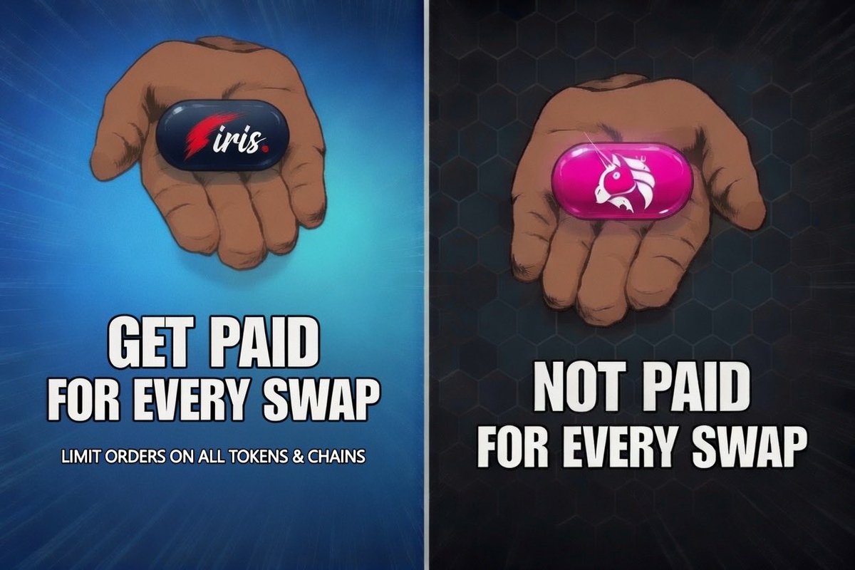 Iris_token's tweet photo. Blue pill                         or                     Red pill

Launch the app : https://t.co/M6rdI1RHTj https://t.co/AkAauDmCkR