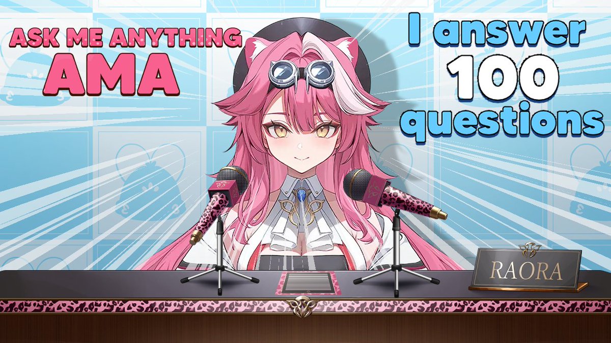 raorapanthera's tweet photo. 【ASK ME ANYTHING】
BIG CAT is ready to answer 100 of your questions!!! I’ll pick the most interesting and creative ones, so make sure to send me yours! 🩷

🔴https://t.co/TbmqO3zYs9
😼Starts @ RST!

#CiaoRaora https://t.co/qv7WOEPRxF
