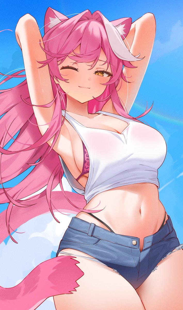 iro_aotake's tweet photo. 🔥Summer Cat🔥
 #RaorArt https://t.co/UEfkCWpFdr