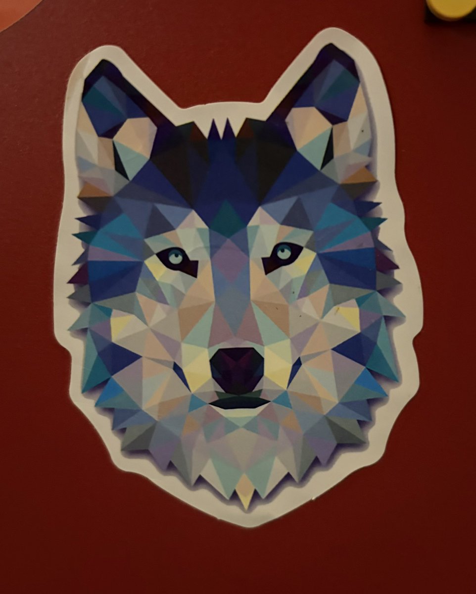 dhovahmanos's tweet photo. Something is going on with wolves: got this sticker randomly attached to a package of shoes &amp; was gifted with this book. https://t.co/z8j1xqvbNH