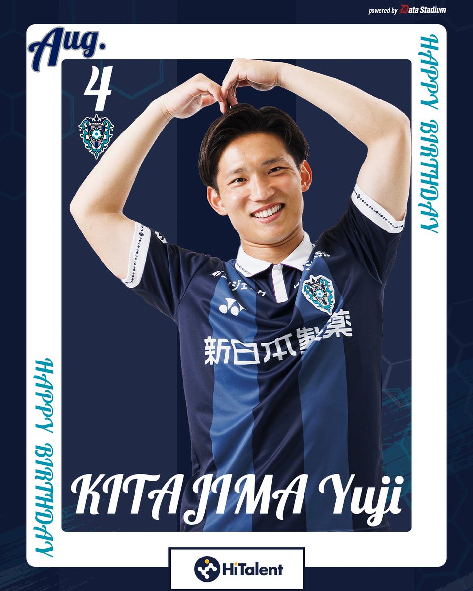 🎂HAPPY BIRTHDAY🎂 本日8月4日は #北島祐二 選手の26歳の誕生日です