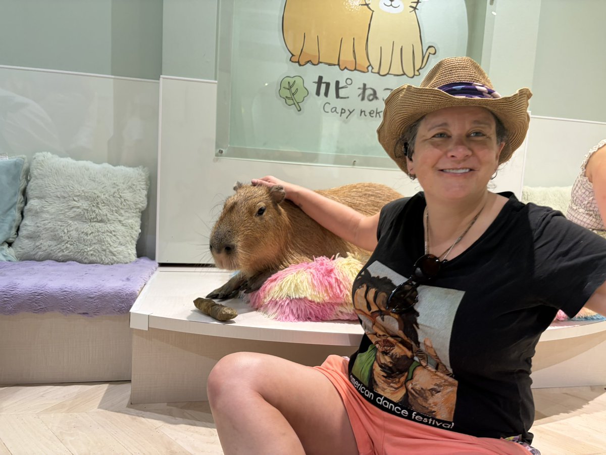 dhovahmanos's tweet photo. And received this delightful book which I think is related to my deep and soulful bonding with the capybaras at the Capybara &amp; Cats cafe in Tokyo. https://t.co/HX3KyOU3cc