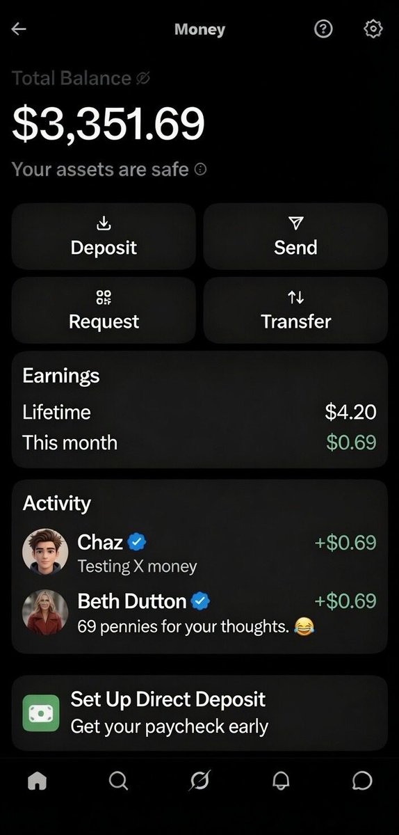 realRonnieMack's tweet photo. How much X money would you have if every one of your followers sent you $1?

I’d be sitting on $3,351.​​​​​​​​​​​​​​​​​​​​​​​​​​​​​​​​​​​​​​​​​​​​​​​​​​69 https://t.co/Pn0ivRKwey