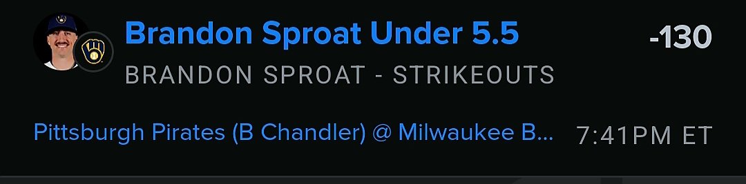 Taino_Ink's tweet photo. Second bet. #mlb https://t.co/7HnZaehGUe