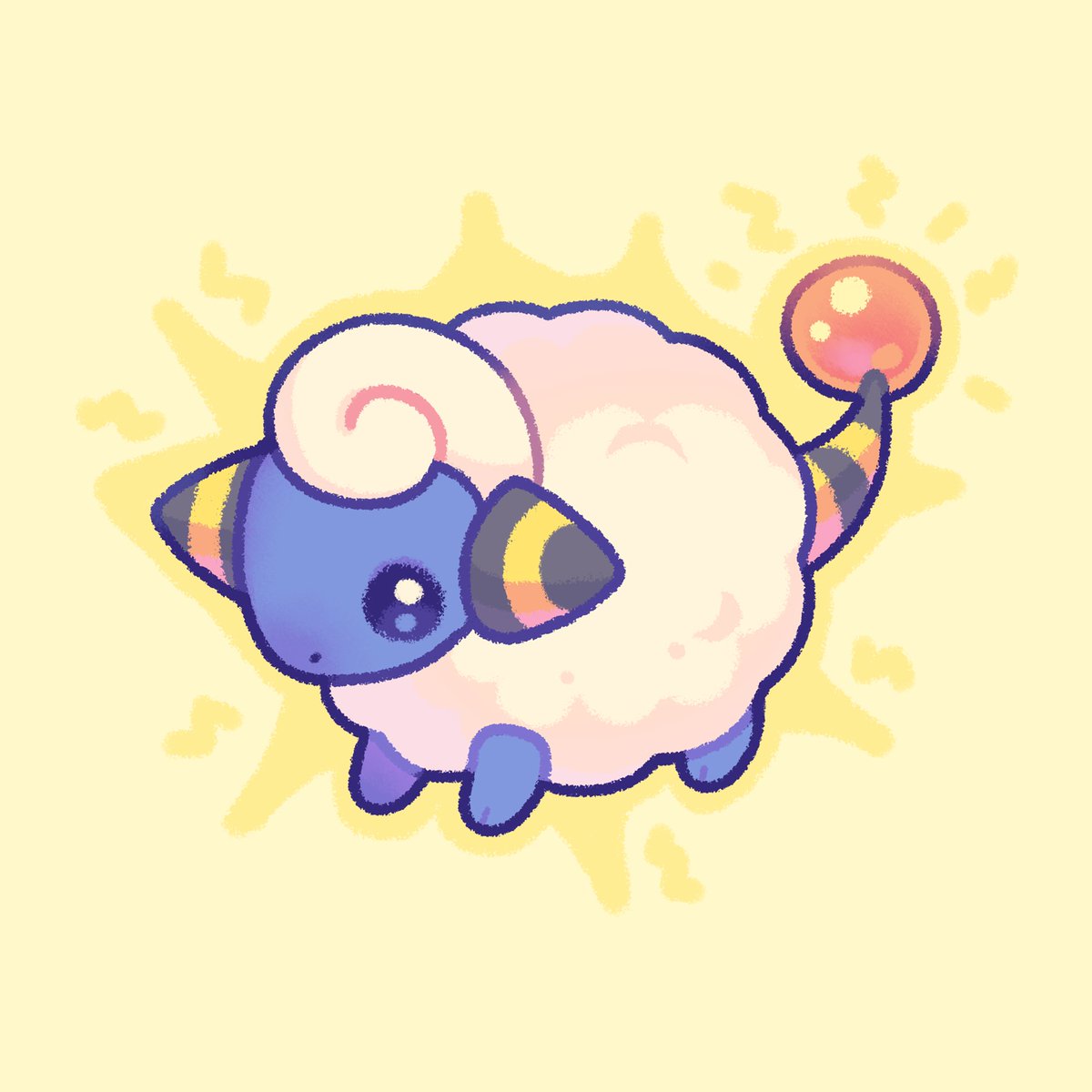 _binnybun_'s tweet photo. mareep!! one of my faves ⚡️#pokemon https://t.co/7ZPnbJNzXl