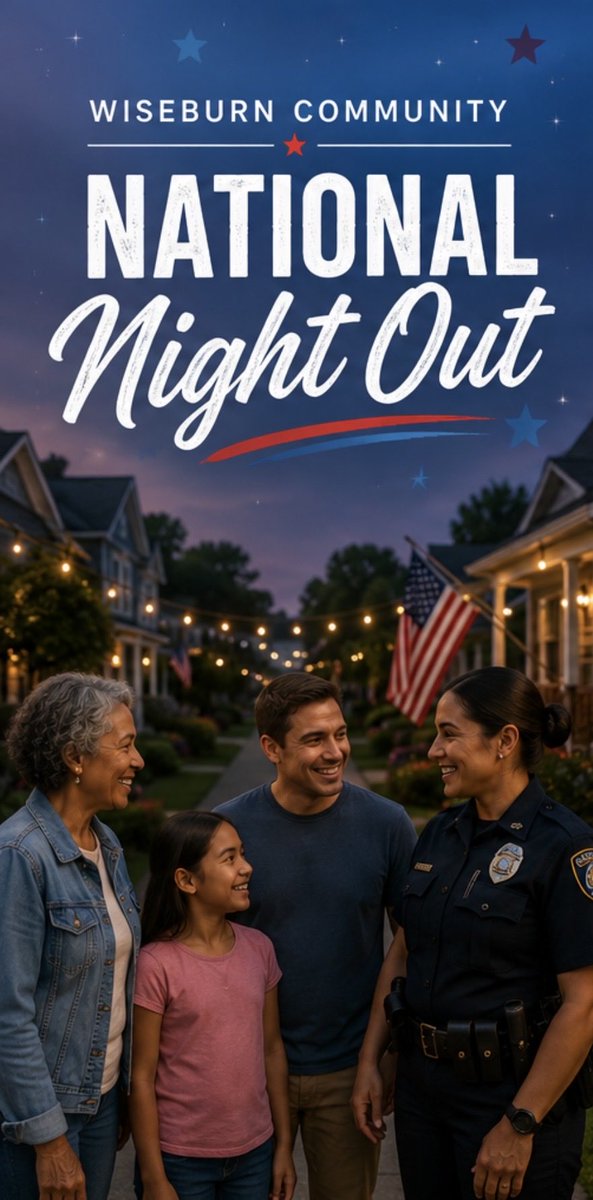 WiseburnWatch's tweet photo. TOMORROW! Join us for National Night Out

🗓️: Tomorrow 8/4/26
📍Wiseburn Library
⏱️: 4-7pm
⭐️ LA County Fire Dept + truck 🚒 
⭐️CHP &amp; LA County Sheriffs
⭐️Food by Los Jaliscenses &amp; Costco
⭐️Boy Scouts &amp; Wiseburn Little Leagues
⭐️AYSO 

Plus food, ice cream, games, prizes +raffle https://t.co/A1dqtbQQ0u