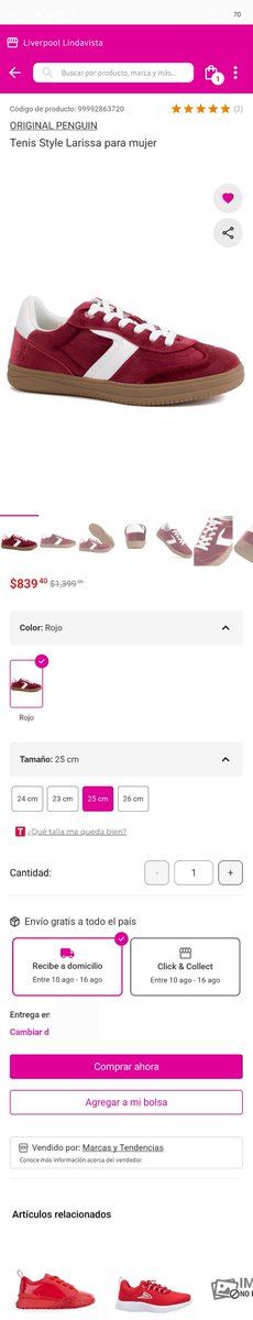Mina_30's tweet photo. @Profeco ojo aquí con @liverpoolmexico, tienen estos tenis a la venta con descuento en su app y cuando se va a hacer el pago mágicamente desparece el descuento 🙀 https://t.co/7S1thXRU9A
