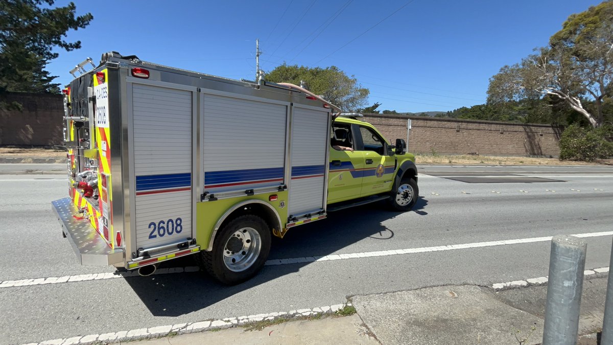centralcountyfd's tweet photo. This morning, a CCFD Strike Team on @Cal_OES Type VI Engine #2608, was deployed to the Spokane area fires alongside @SSFFire, @SanBrunoFD, and @SMCFireDept. Crews may be gone up to 14 days. With evacuations underway and 0% containment, our thoughts are with everyone impacted and the first responders on the fire line in Washington. Stay safe and take care! #CCFD #MutualAid