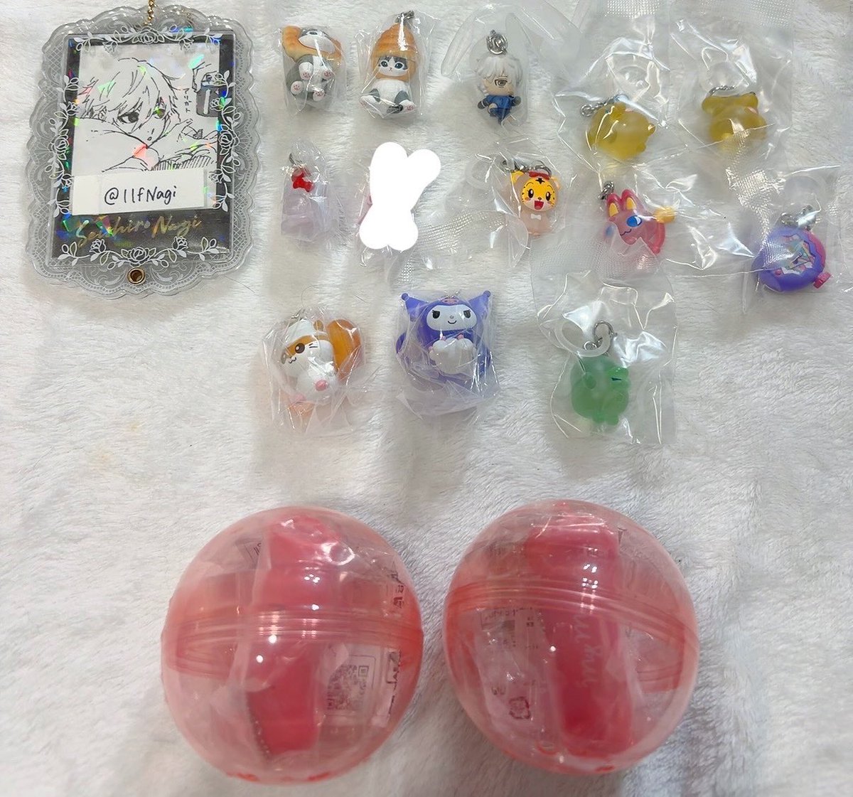 11fNagi's tweet photo. サンリオ mofusand ブルーロック しまじろう たまごっち めじるし カラビナ ペンライト 交換 譲渡

譲: 画像参照

求: 固定 or 定価（＋送料＋梱包費）

譲のめじるしはめじるしとの交換
譲渡は画像1ペンライト/画像2.3同数以上含む場合のみ
凪とたまごっち（特にくちぱっち）は厳しめ

新宿手渡し優先 https://t.co/gf6bifX4aK