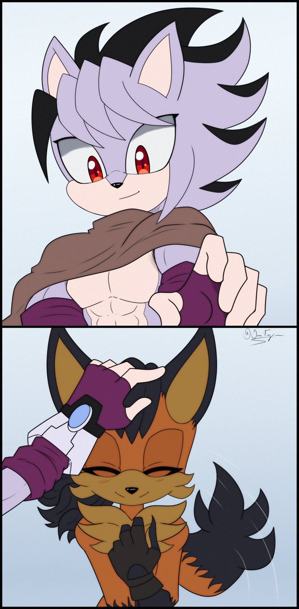 RykarFrom2024's tweet photo. Joineth took Cinder under his wing as his pupil, hoping the two would be able to improve themselves through attitude together &amp; helping Cinder with controlling his flames.

Thanks Omita for this 🙌

Cinder belongs to @KartoffelNaddl 

#sonic #oc #art #hedgehog #jackal https://t.co/SPPqLZQubg
