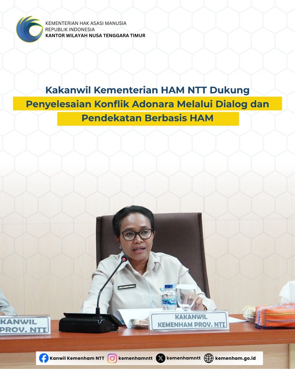 kemenhamntt's tweet photo. Kakanwil Kementerian HAM NTT Dukung Penyelesaian Konflik Adonara Melalui Dialog dan Pendekatan Berbasis HAM
Selengkapnya:
https://t.co/89WSWEFD9M https://t.co/dTOzAsQQ0W