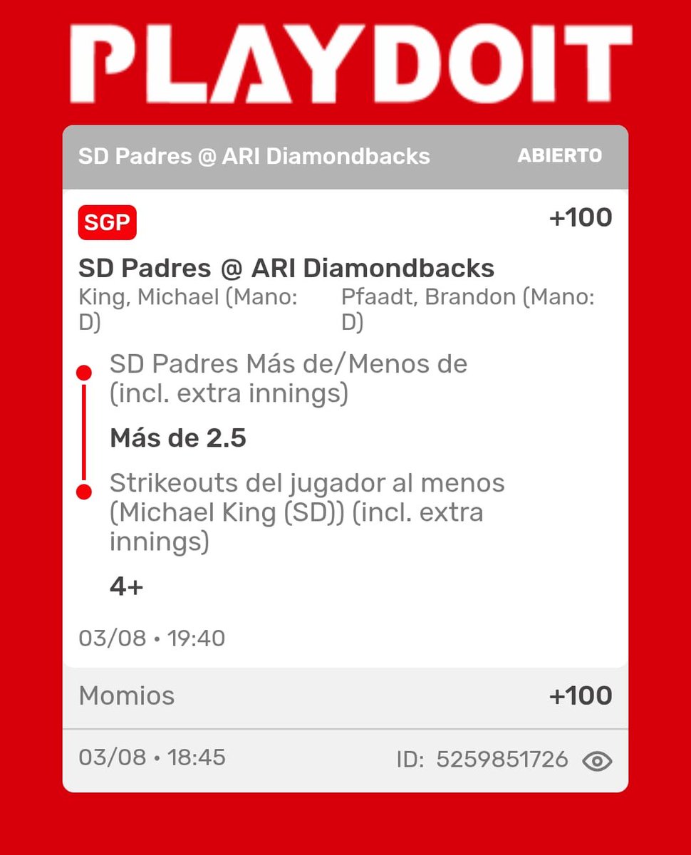 ElBulldogPicks's tweet photo. Free pick, metanle fuerte me lo agradecen al rato 🫡🇺🇲⚾ https://t.co/5QZstUVVwM