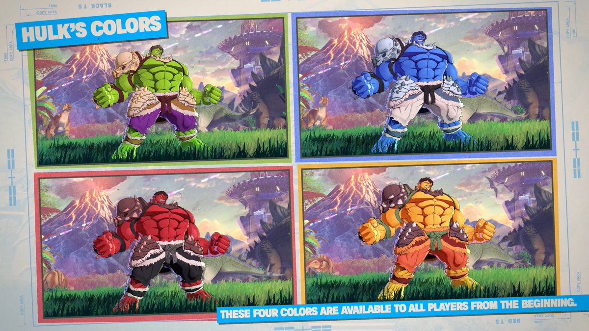 TokonFighters's tweet photo. ‼️ BASE COLORS FOR HULK IN MARVEL TŌKON: FIGHTING SOULS! https://t.co/2xYcYZf6ua