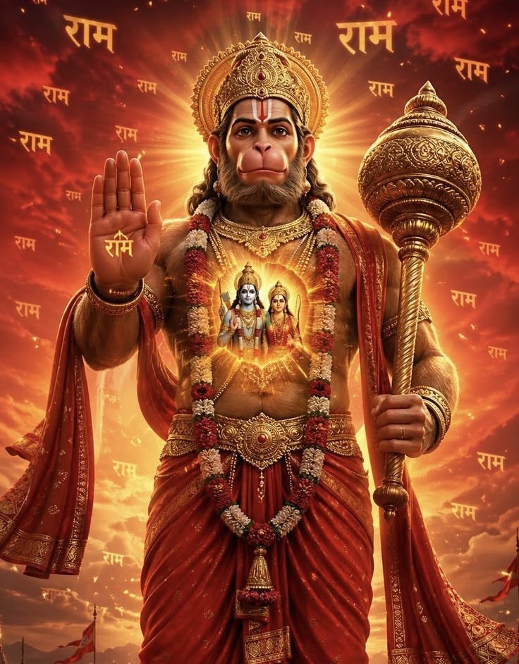 Ramu_shu1's tweet photo. मनोजवं मारुततुल्यवेगं जितेन्द्रियं बुद्धिमतां वरिष्ठम्। 
वातात्मजं वानरयूथमुख्यं श्रीरामदूतम् शरणं प्रपद्ये।। #ॐ_हं_हनुमते_नमः 🙏 सभी सनातनी भाई बहनो को मंगलमय दिवस की शुभ कामनाओं के साथ शिव प्रभात 🙏☕🚩
#जय_श्री_राम 🚩🚩🙏 https://t.co/CIPdbHPDDI
