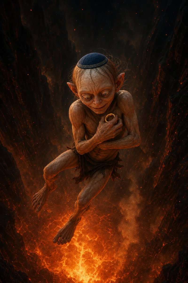SethTheGnostic's tweet photo. @DisrespectedThe Remember when Gollum thought he had finally seized Power? https://t.co/xA6G7Om7px