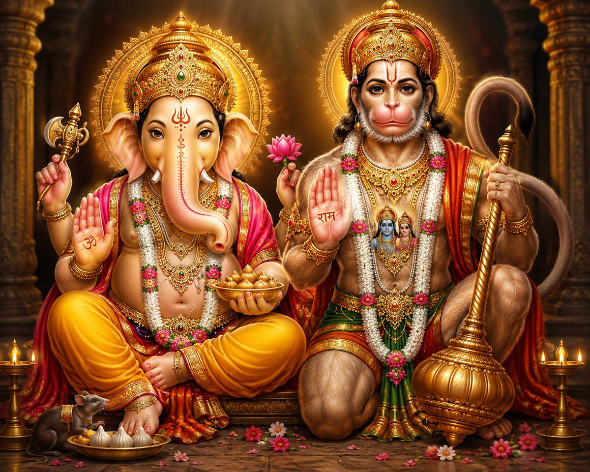 acharya_susma's tweet photo. वक्रतुण्ड महाकाय सूर्यकोटि समप्रभ ।  
निर्विघ्नं कुरु मे देव सर्वकार्येषु सर्वदा ॥
ॐ नमो हनुमते रुद्रावताराय सर्वशत्रुसंहारणाय
सर्वरोगहराय सर्ववशीकरणाय रामदूताय स्वाहा॥
ॐ गं गणपतये नमः॥
ॐ श्री हनुमते नमः॥
जयहोस् सबैको कल्याण होस्🙏🌺❣️ https://t.co/YzZJAZJUIN
