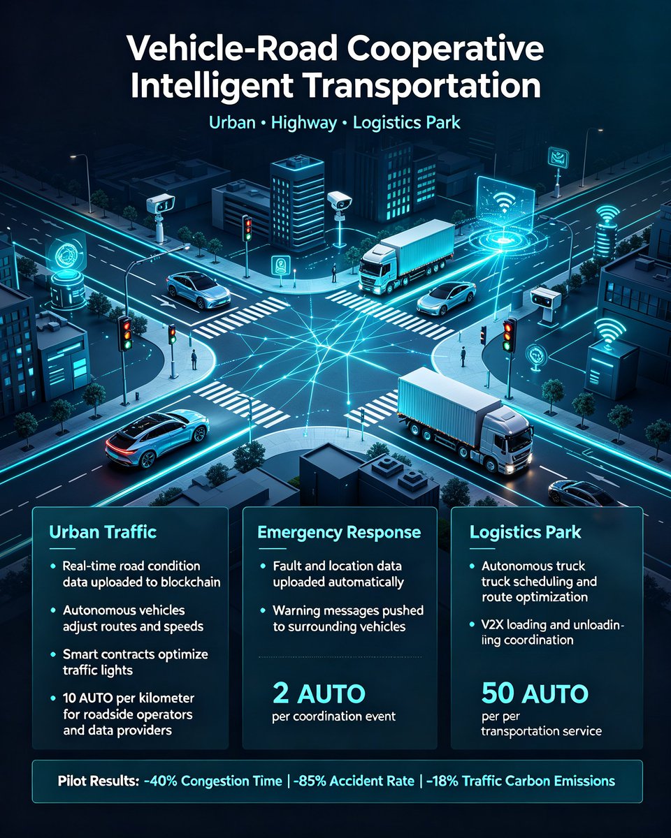 AUTO_official1's tweet photo. $AUTO focuses on autonomous driving and intelligent transportation core fields. It builds four complete closed-loop scenarios to unlock ecosystem value, expanding vertical industry boundaries and realizing deep integration of tech empowerment and commercial monetization.
#AUTO https://t.co/7CBXkjkBq3