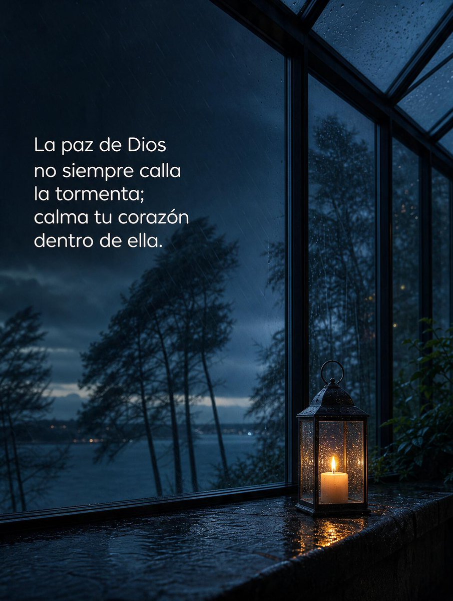 ojoalcielo_'s tweet photo. A veces le pedimos a Dios que detenga la lluvia o desaparezca las dificultades, pero Su propósito va más allá de cambiar nuestras circunstancias: busca transformar nuestro interior.

La verdadera paz divina no es la ausencia de problemas, sino la presencia constante de Dios en medio de ellos.

Aunque afuera todo parezca un caos, dentro de tu corazón puede haber una quietud inquebrantable cuando confías en que Él sostiene tu vida. 🕯️🌧️✨