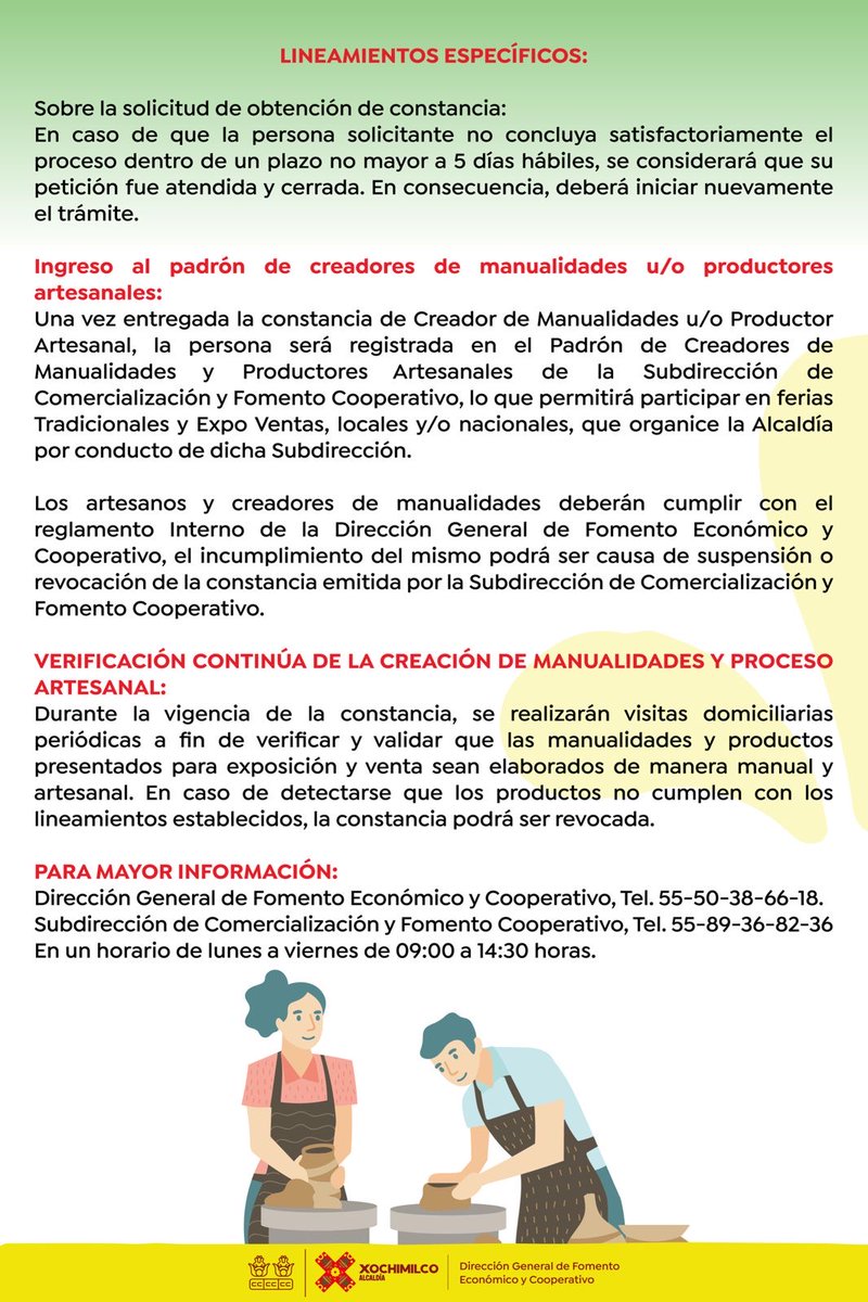 XochimilcoAl's tweet photo. 🧶✨ El talento de nuestras artesanos fortalece Xochimilco.

Si elaboras productos artesanales o manualidades de manera tradicional, puedes obtener tu Constancia de Productor Artesanal y/o Creador de Manualidades 2026, tienes hasta el 14 de agosto. 
#XochimilcoFlorece🌺 https://t.co/gXUZzSS4Ff