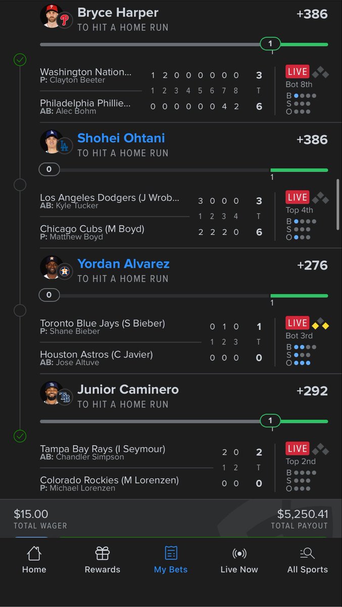 cashchasinkrish's tweet photo. @MLBHR @BetMGM Sho and Yordan WYA https://t.co/aIYomjWVs1