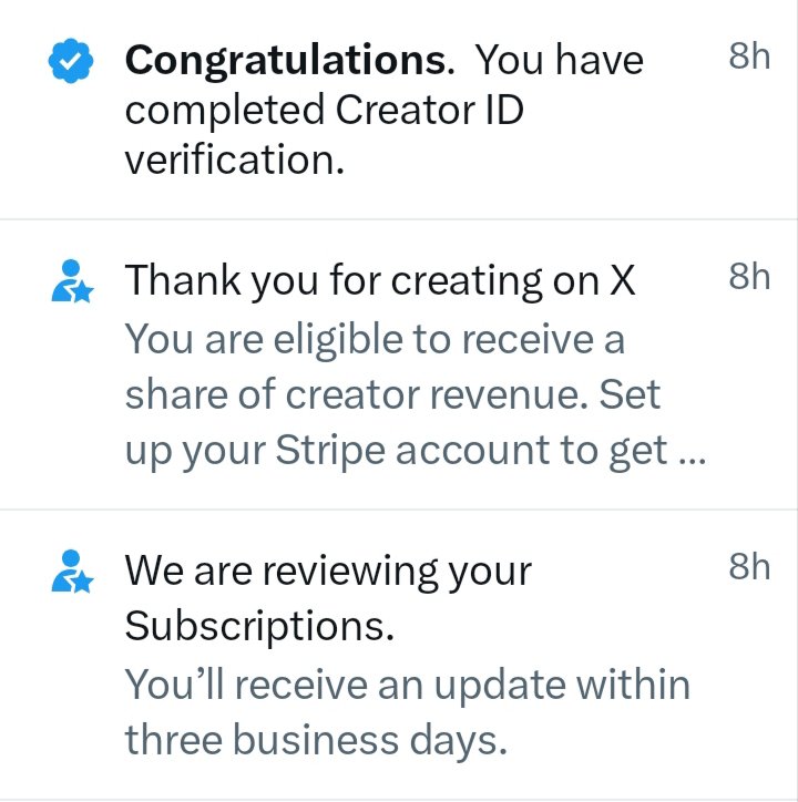 AMIR1995HAMZA's tweet photo. Big news! 🎉 Just got verified and officially eligible for Creator Revenue Share on X! 🚀 Huge thanks to everyone who reads, likes, and supports my content. We hit over 2M+ impressions this week! This is just the beginning. ❤️📈

#XVerified #CreatorRevenueShare #XAdRevenue #5MImpressions #TwitterGrowth #ContentCreator #BangladeshiCreators 
@X
