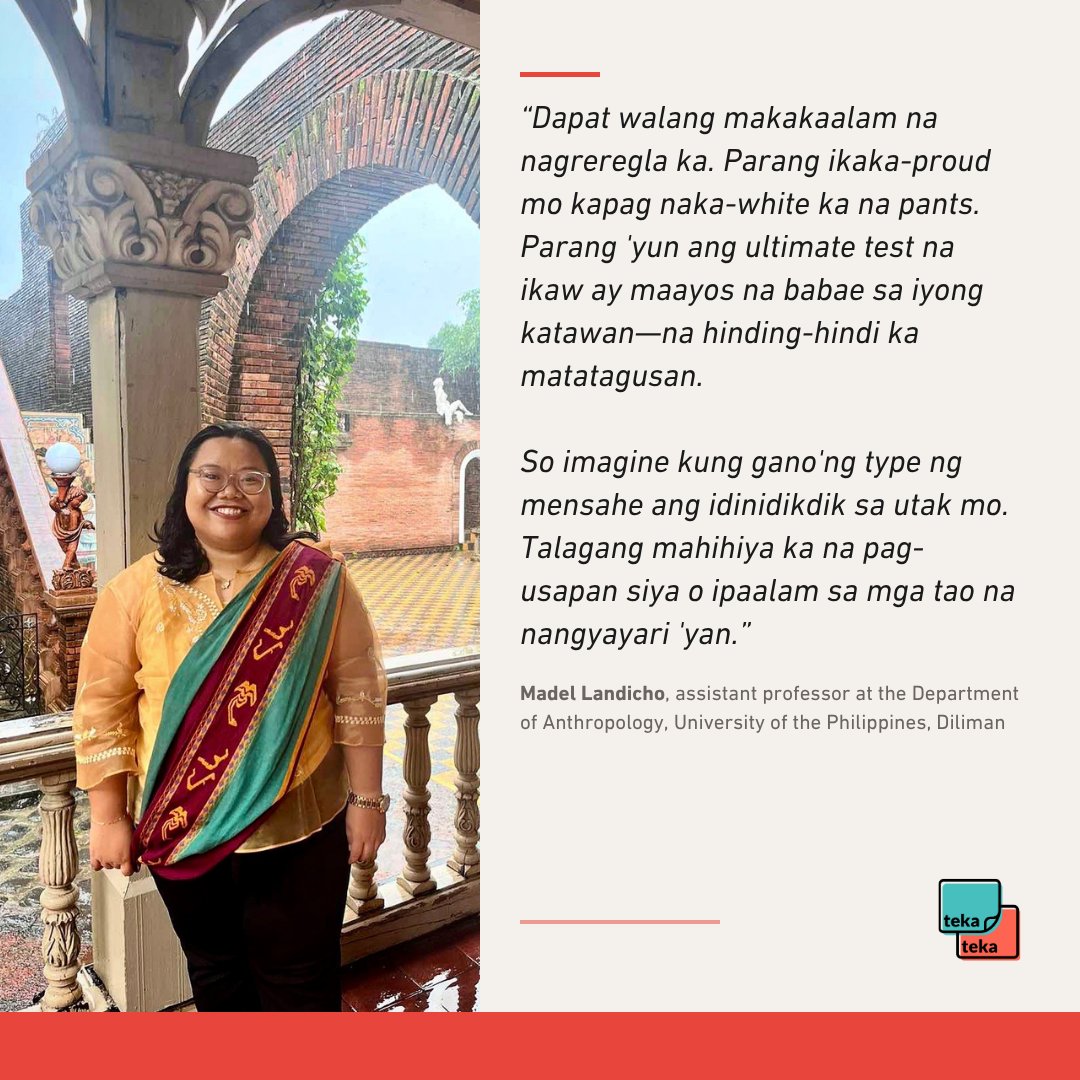TekaTekaPod's tweet photo. Red tide/days, dalaw, meron… Bakit kaya nakakailang pa rin sabihin ang salitang “regla?”
🎧 https://t.co/sjTjaLPFmn | https://t.co/0jTPgxmAXI https://t.co/9vroyF6fMn