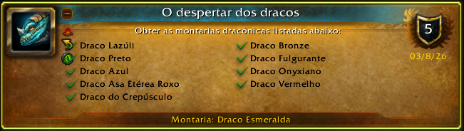 wanattichia's tweet photo. Acabei de ganhar a Conquista [O despertar dos dracos] #Warcraft! https://t.co/UdHl09b9Kk