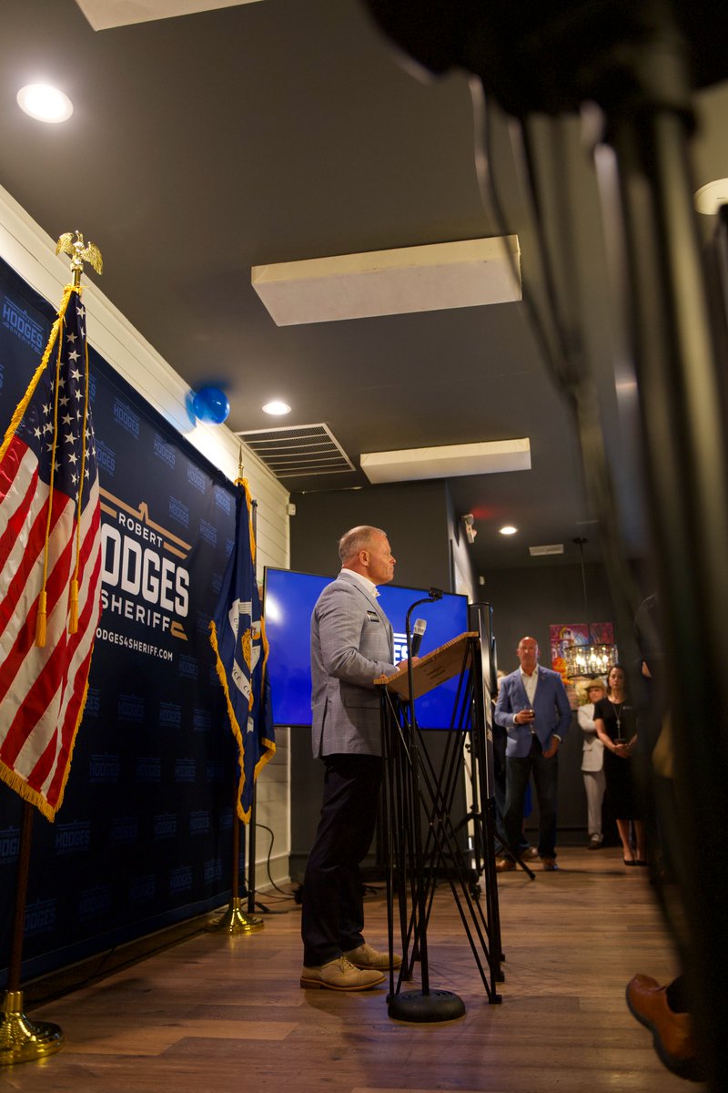 Hodges4Sheriff_'s tweet photo. Extremely enthusiastic response today. We had an incredible crowd with a packed house and a very humbling outpouring of support at our event tonight. Looking forward to an excellent campaign, aimed at preserving the great work of STPSO.
#sttammanyparish #stpso #lagov #lapol https://t.co/PvIll9oSn7