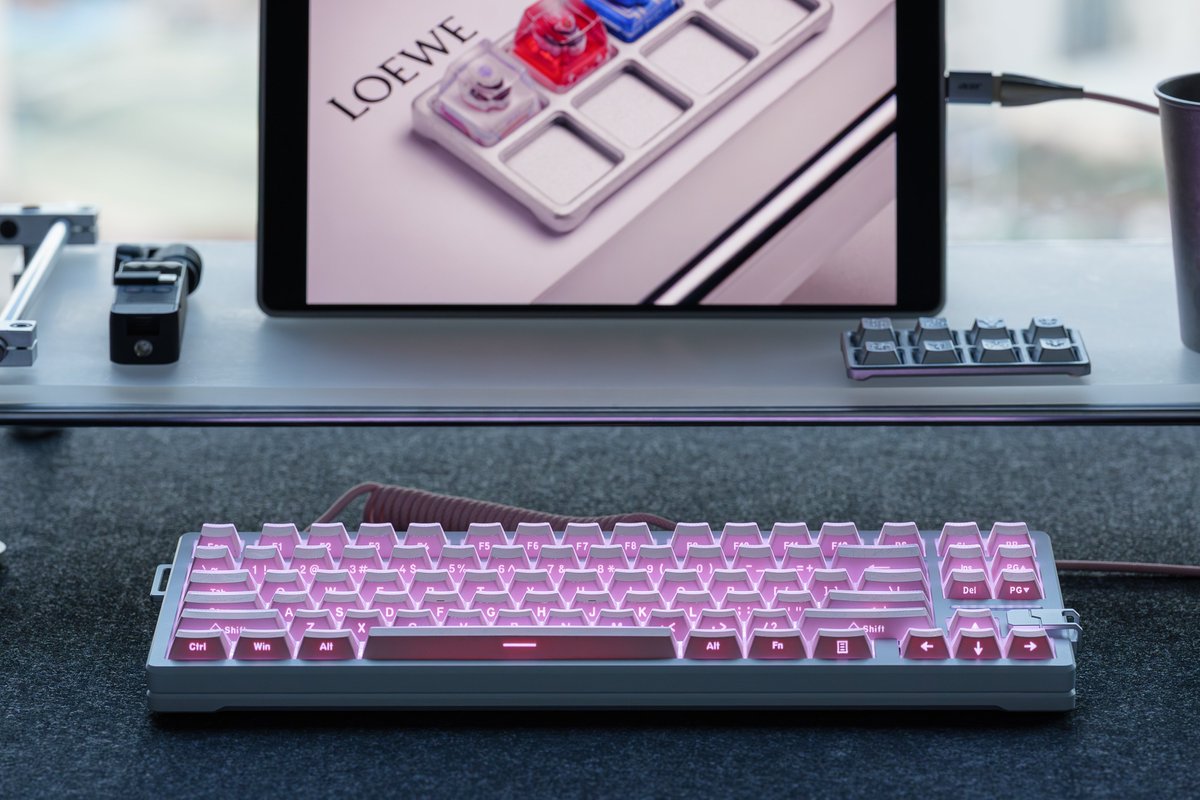 oshidkeys's tweet photo. Crystal Feather Era 🪶💎

Where crystal meets feather.

A unique keycap design combining:

💎 Diamond-inspired crystal texture on the top
🪶 Feather patterns beneath the surface
✨ Side legends for a clean and modern look

Designed to create beautiful light interaction on your keyboard, while supporting both north-facing and south-facing switches.

Customize your colors. Create your own keyboard story.

#MechanicalKeyboard #Keycap #KeyboardCommunity