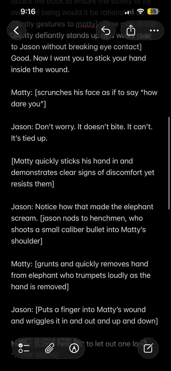 Matanbuchus999's tweet photo. Continuation of a scene I’m writing. https://t.co/Zef5Qy7oe5