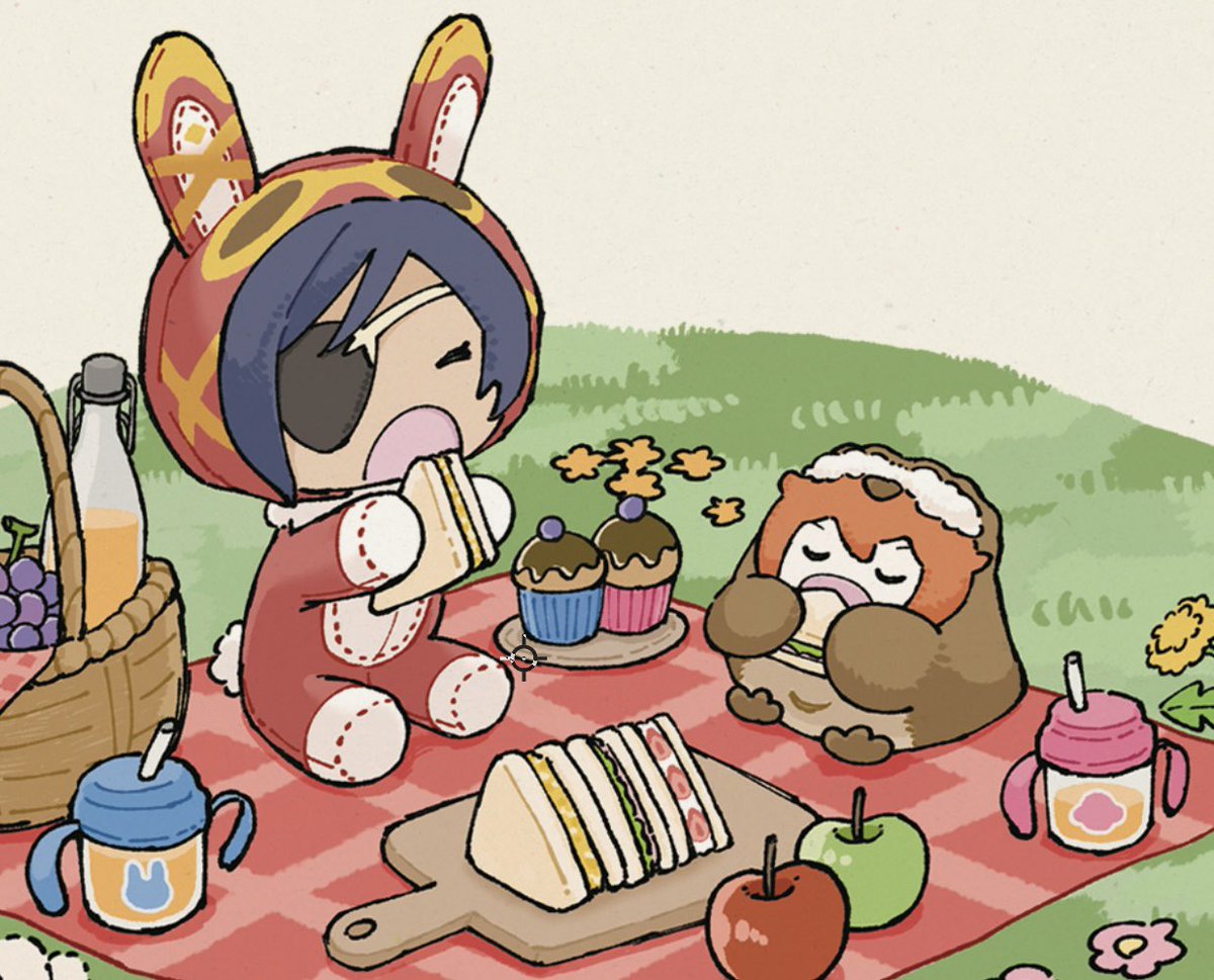burntpavonis's tweet photo. ピクニック https://t.co/BQmyV6cuTT