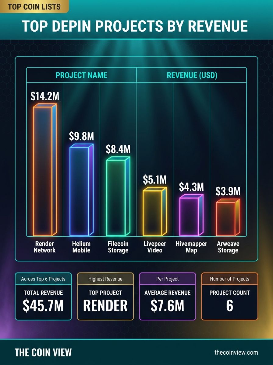 TheCoinView's tweet photo. The 5 DePIN Networks Dominating 2026 Revenue https://t.co/80TIPYNlAF