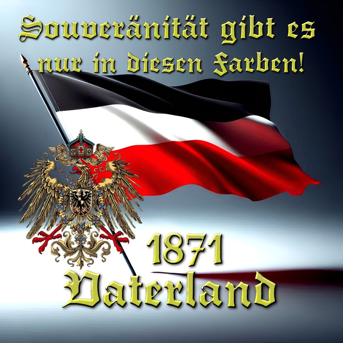 MeckOstwind's tweet photo. Souveränität gibt es nur in diesen Farben!🙏👑���🖤🤍🙏🖤🤍❤️🙏🌾🌾🌾 https://t.co/QzTyD3ztRK