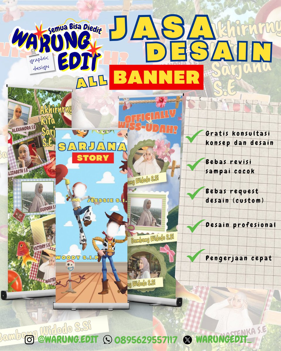 warungedit_'s tweet photo. haloo aku open jasa desainn yaaa, 15k juga ada, yuk kepoinn!! 

🌱 Banner wisuda/sidang/usaha/etc
🌱 Feeds instagram
🌱 Digital scrapbooks
🌱 Majalah Digital
🌱 Poster 
🌱 Flayer 

hit my wawa : 0895-6295-57117
#zonauang #freelance
 #jasadesain https://t.co/b6AhXjOeJd