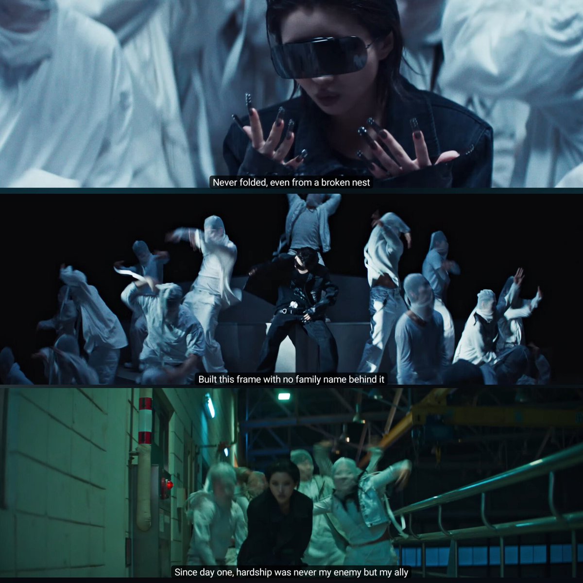 jmyexe's tweet photo. soyeon wrote crow in 2021 and in 2026, what they are facing is still 1000% like in the lyrics lol https://t.co/h3wopK9CWD